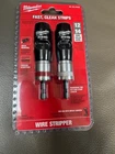New Milwaukee 48-32-6405 2-PIECE Solid Wire Stripper Set (12 & 14 Awg) Seale. Price: $26.49.