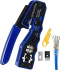 RJ45 Tool Pass Through Crimper Cutter For CAT6A CAT5E 8P8C Modul New. Price: $37.53.