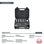 Juego De Dados Para Bujias 12 Pzs Aeroforce Con Matraca Y Extensiones New. Price: $43.17.