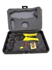 Amp 220190-1 Coax Crimping Tool Yellow Handles W/ Xcelite Cable Stripper Set Used. Price: $69.99.