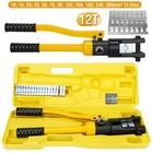 12 Ton Hydraulic Wire Terminal Crimper Crimping Tool Pliers Set With Dies New. Price: $54.85.
