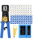 Gaobige RJ45 Crimping Tool For CAT6 CAT5E CAT5, Sturdy Crimper Kit W/cabletester New. Price: $20.97.