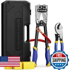 Haisstronica Heavy Duty Battery Cable Crimping Tool Kit-ratchet Hex Extended Han New. Price: $79.13.