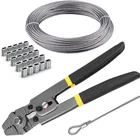 Stainless Steel Wire Cable Crimping Tool Kit, Cutter &crimper Plier, Silver New. Price: $41.58.