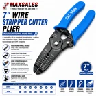 Multifunctional 7" Wire Stripper Cutter Plier Cable Cutting Stripping Hand Tool New. Price: $10.35.