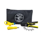 Klein Tools VDV026-212 Coax Installation Kit With Crimp Tool, Cable One Size New. Price: $96.34.