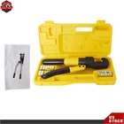 5 6 Ton Hydraulic Crimper Wire Battery Cable Lug Terminal W/ 8 Dies New. Price: $123.85.