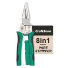 Wire Stripper 8 1 With Voltage Tester Green-black Cutting Crimping Repair New. Price: $23.17.