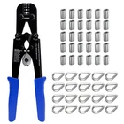 Wire Rope Crimping Kit, Built-in Cutter Swaging Tool, Loop Slee... New. Price: $56.85.