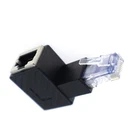 8P8C RJ45 Cat 5E To Female Lan Ethernet Network Extension Adapter Black New. Price: $7.99.