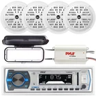 White Marine Boat MP3 Media Receiver Radio X Speakers 4CH Amp And Cover New. Price: $163.99.