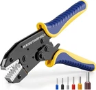 Haisstronica Ferrule Crimping TOOL,24-8 Awg Sleeves Ratchet Wire Blue New. Price: $29.79.