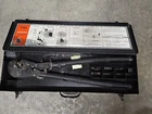 Thomas & Betts TBM8S Manual Ratchet Lug Compression Crimper With Dies Used. Price: $349.00.