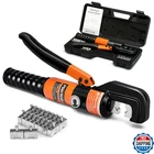 Pliertool 10 Ton Hydraulic Battery Cable Crimper With Spring-loaded Handle & 9 New. Price: $75.79.