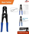 Versatile Wire Rope Crimping Tool With Built-in Cutter And Rust-resistant Finish New. Price: $55.79.