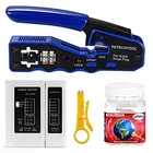 Petechtool RJ45 All-in-one Crimping Ethernet Wire Crimper Str... New. Price: $46.63.