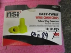 Nsi Wwc-y-c Easy Twist Wire Connector Yellow 18-10 Awg 600V Partial Box Of 89 New. Price: $17.99.