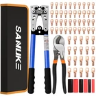 Sanuke Battery Cable Lug Crimping Tool Kit With Cutter 60PCS Ring Black New. Price: $51.46.