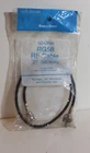 Radio Shack #278-968 RG-58 Coax Cable Assembly 2-FT New. Price: $12.99.