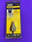 Klein Tools 59009 1/4" 1-3/8" High-speed Steel Step Drill Bit Open. Price: $25.00.