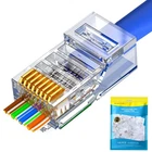 Petechtool 100-PACK RJ45 CAT5/CAT6 Gold Plated Ethernet Pass Through New. Price: $19.37.