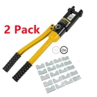 2 Pack With 11 Crimper Dies Hydraulic Battery Cable Crimping Tool 16 Ton New. Price: $66.97.