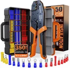 Preciva Insulated Crimping Tool Set With Storage Case, Ratcheting Wire Crimper K New. Price: $71.67.