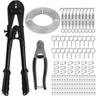 Tootaci 1/8" Wire Rope Kit With 200FT Vinyl Coated Stainless Steel Cable, Wir... New. Price: $118.11.