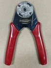 Ideal Hand Crimp Tool 35-466 4-WAY Indent Round Pin 20-14 Awg Red Used. Price: $39.95.