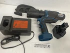Huskie REC-6510 Cordless Crimping Tool Pistol Grip Hydraulic Battery Crimper Used. Price: $699.00.