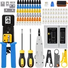 Leatbuy Crimper Tool Kit For RJ45/RJ11/RJ12/CAT6/CAT5E, Blue New. Price: $49.12.