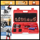 Battery Cable Crimping Tool Kit - Wire Cutter, Stripper, 63PCS Copper Lugs & New. Price: $167.99.