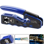 RJ45 Crimp Tool End Pass Through Cutter CAT6 CAT5E 8P8C Plugs Connector New. Price: $12.97.