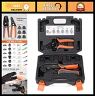 8-PIECE Ratcheting Crimping Tool Set Quick Exchange Jaws For Heat Shrink & Fer New. Price: $83.69.