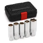 Spark Plug Socket Set 3/8 Drive Magnetic 16MM Ementol ET593 Cr-v 5PCS New. Price: $35.99.
