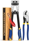 Haisstronica Heavy Duty Ratchet Hex Battery Cable Crimping Tool Kit, Awg 8-1/0 New. Price: $68.08.