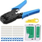 RJ45 Tool Kit, CAT5E Crimping With 100PCS Blue New. Price: $24.99.