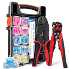 Kuject Crimping Tool Kit 340 Pcs Heat Shrink Connectors AWG22-10 3-IN-1 Wire Str New. Price: $91.94.