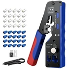 Xuntop Pass Through RJ45 Crimp Tool Kit For CAT5 CAT6A CAT7 All-in-one R... New. Price: $25.68.