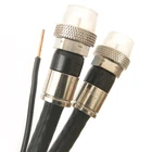 Dual Coax RG-6 Cable W/ Ground Messenger Wire 3GHZ Catv, Anti-corrosion Fittings New. Price: $60.00.