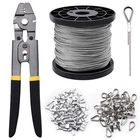328FT Wire Rope Crimping Tool Kit, 1/16" Stainless Steel Cable With... New. Price: $38.80.