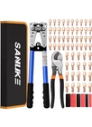 Sanuke Battery Cable Lug Crimping Tool Kit With Cutter 60PCS Ring Terminal New. Price: $52.99.