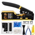 Petechtool RJ45 Pass Through Ethernet Crimping Kit CAT6 CAT5E... New. Price: $46.21.