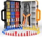 Preciva Crimping Tool For Insulated Terminals Wire Connectors, AWG20-10 Ratchet New. Price: $59.05.