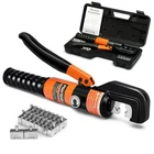 10 Ton Hydraulic Battery Cable Crimper With Spring-loaded Handle & 9 Dies Bat... New. Price: $45.65.
