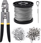 328FT Wire Rope Crimping Tool Kit, Stainless Steel Cable Grey,black New. Price: $39.25.