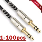 6FT Noiseless Electric Guitar Bass Cable Pedal Amp Cord 1/4" Usa Keyboard Lot New. Price: $237.69.