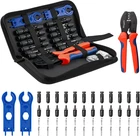 Solar Tool Kit Crimper, 12 Pairs Connectors, Spanner Wrench For 14-1 New. Price: $53.03.