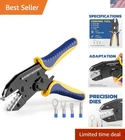 Crimping For Non-insulated Terminal,awg 22-8 Ratchet Crimper Tool,wire New. Price: $34.19.