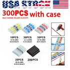 300PCS Waterproof Solder Sleeve Heat Shrink Wire Butt Splice Connector Terminals New. Price: $13.49.